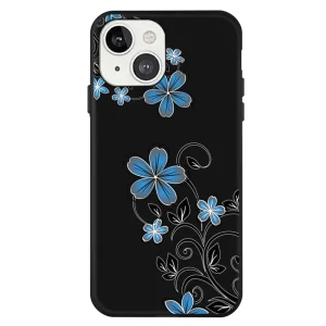 Силиконов калъф Matte за iPhone 14 Plus, Цвете