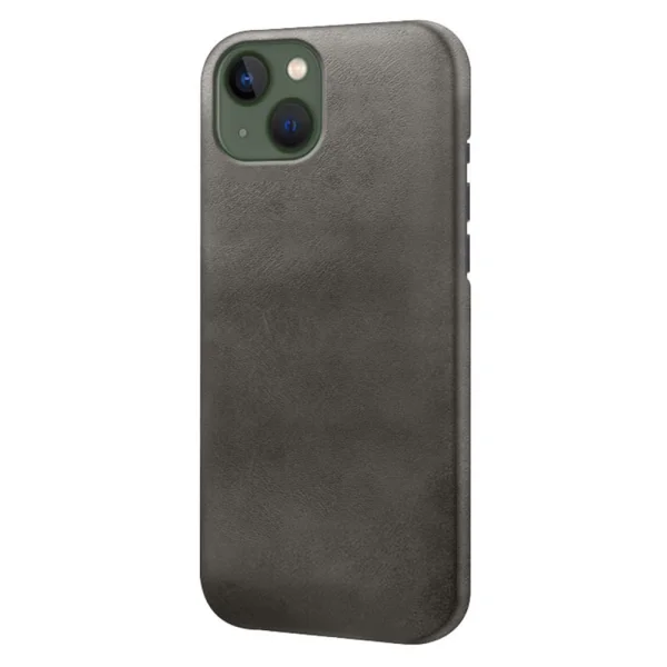 Plastic case PU Leather Coated for Iphone 14 Plus, black 1