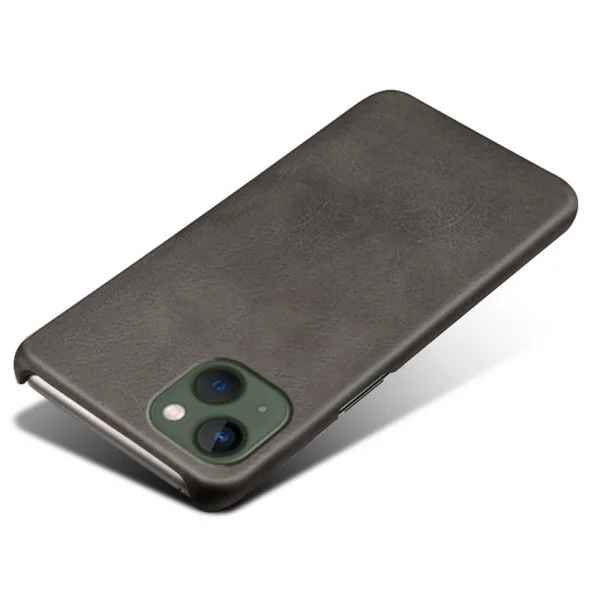 Plastic case PU Leather Coated for Iphone 14 Plus, black 3