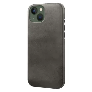 Пластмасов калъф PU Leather Coated за Iphone 14 Plus, черен