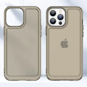Candy Silicone Case for iPhone 13 Pro, Transparent-Gray 6