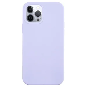 Силиконов калъф Anti-scratch за iPhone 14 Pro Max, Светло лилав