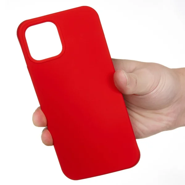 Силиконов калъф Anti-scratch за iPhone 14 Plus, Червен 3