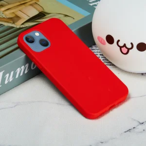 Силиконов калъф Anti-scratch за iPhone 14 Plus, Червен 5