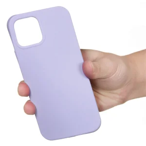 Силиконов калъф Anti-scratch за iPhone 14 Plus, Светло лилав 3