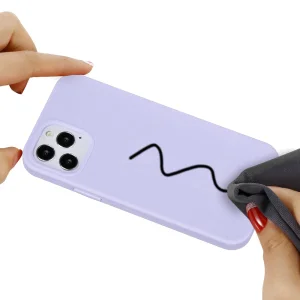 Silicone case Anti-scratch for iPhone 13 Pro, Purple 4