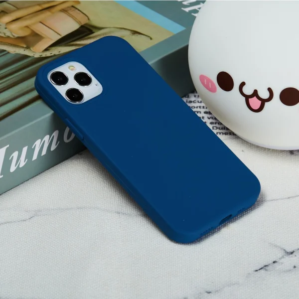 Anti-scratch Silicone Case for iPhone 13 Pro Max, Dark Blue 6