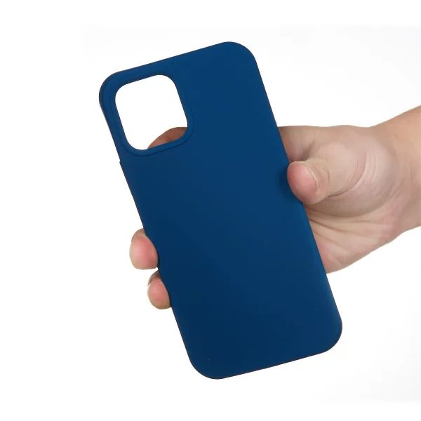 Anti-scratch Silicone Case for iPhone 13 Pro Max, Dark Blue 3