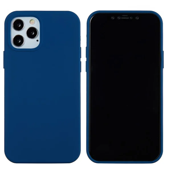 Anti-scratch Silicone Case for iPhone 13 Pro Max, Dark Blue 1