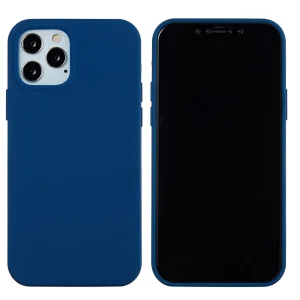 Силиконов калъф Anti-scratch за iPhone 13 Pro Max, Тъмно Син