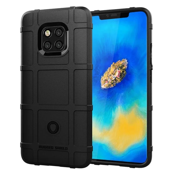 Удароустойчив гръб Grid за Huawei Mate 20 Pro, Черен 2