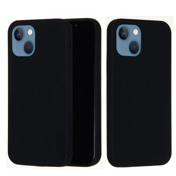 Silicone case Anti-scratch for iPhone 13, Black 2