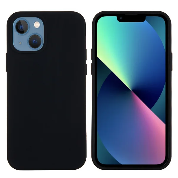 Silicone case Anti-scratch for iPhone 13, Black 1