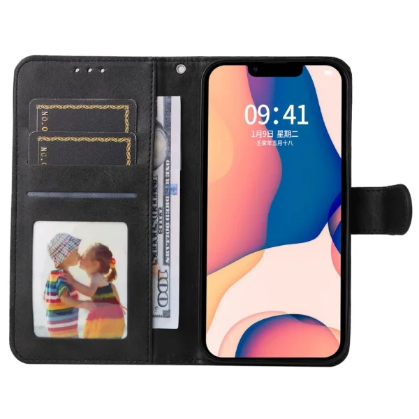 Калъф Тефтер Magnetic Wallet за Iphone 14 Pro, черен 2