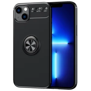 Силиконов калъф Ring Magnetic за iPhone 14 Plus, Черен