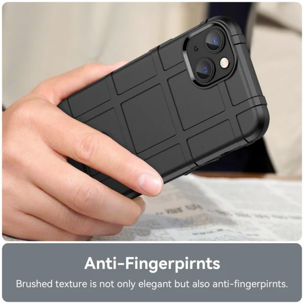 Shockproof Case Grid for Iphone 14 Plus, black 5