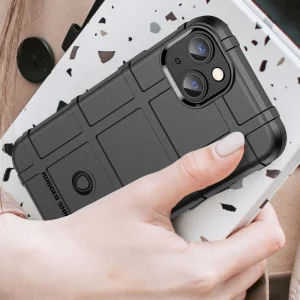Shockproof Case Grid for Iphone 14 Plus, black 6