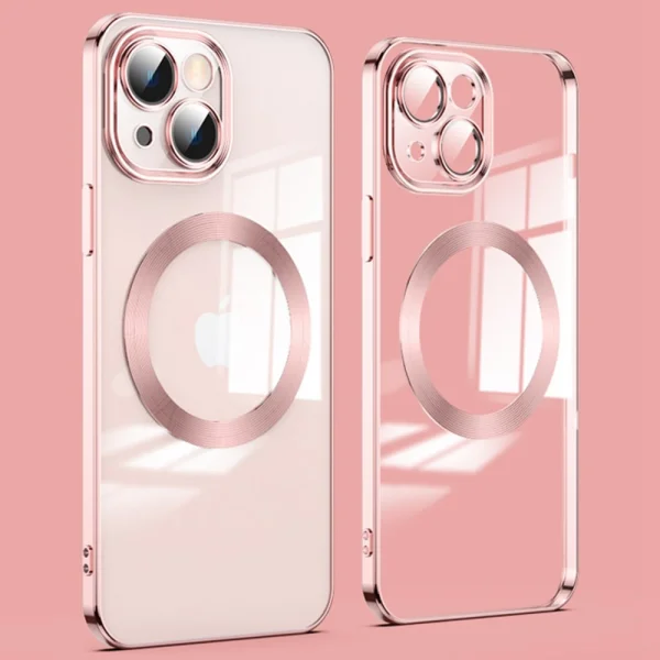 Калъф Magnetic Charging за Iphone 14 Plus, розов 2
