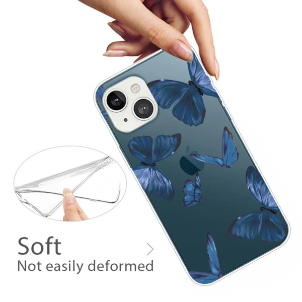 Silicone case for iPhone 14 Plus, Butterfly 2