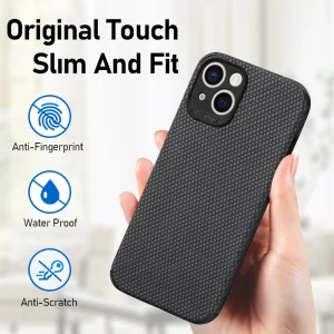 Silicone case Coated for iPhone 14 Plus, black 5