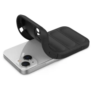 Wear resistant silicone case for iPhone 14 Plus, black 6