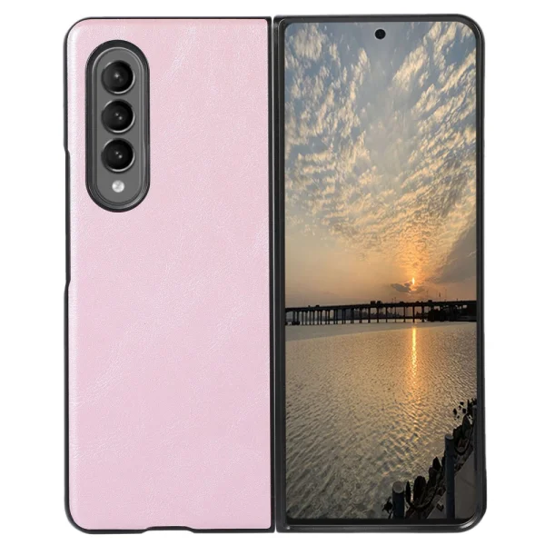 Plastic Case Shockproof Anti-fall for Samsung Galaxy Z Fold 4 5G, Pink 1