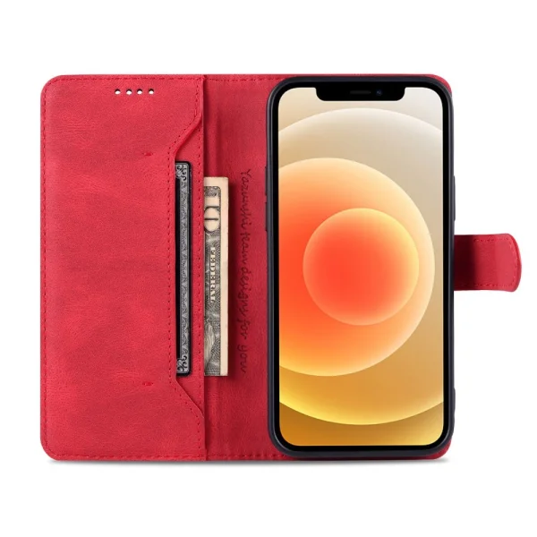 Калъф Тефтер AZNS за Iphone 14 Plus, червен 2