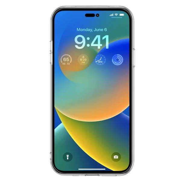 MOFI Silicone Case for iPhone 14 Pro Max, Transparent 3