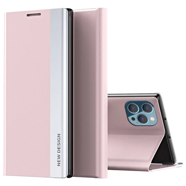 Калъф тефтер Magnetic Closure за iPhone 14 Plus, Розов 1