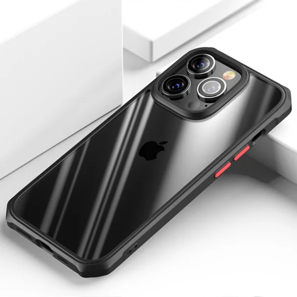 Удароустойчив калъф Shell Scratch Proof за Iphone 14 Pro Max, черен 2
