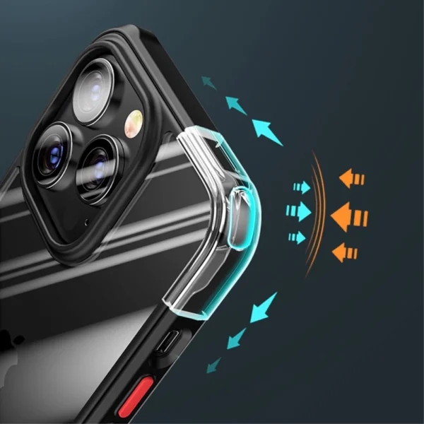 Удароустойчив калъф Shell Scratch Proof за Iphone 14 Pro Max, черен 4