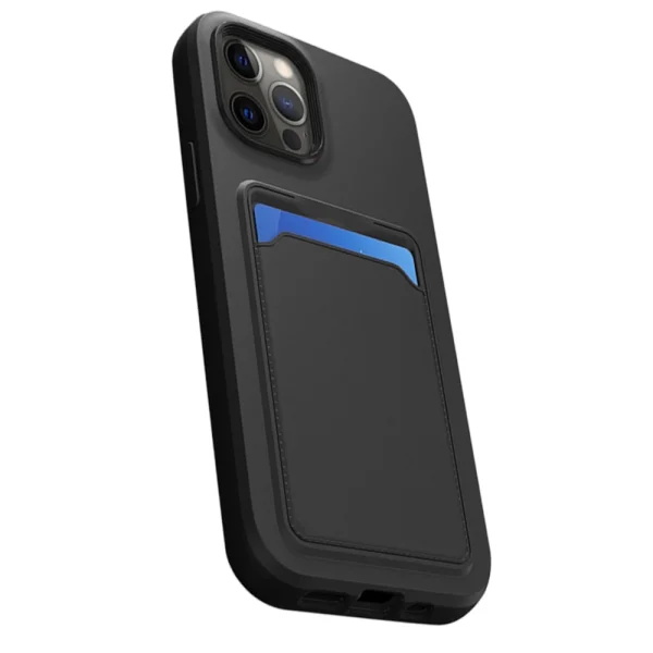 Shockproof Card Holder Case for iPhone 14 Pro Max, Black 1