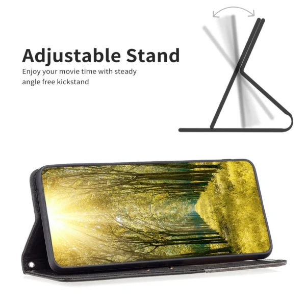 Leather Wallet Stand Book Case for iPhone 14 Pro Max, gray 2