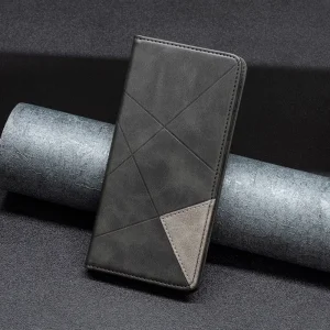 Leather Wallet Stand Book Case for iPhone 14 Pro Max, gray 3