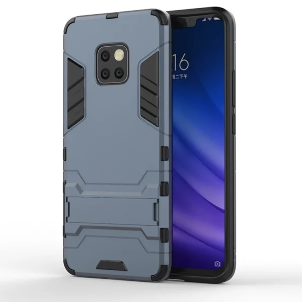 Shockproof Back Cover with Stand for Huawei Mate 20 Pro, Dark Blue 3