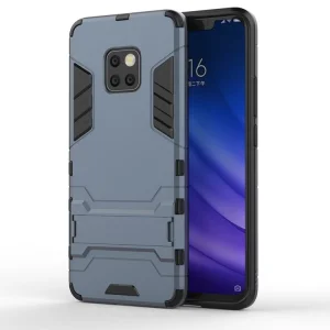 Shockproof Back Cover with Stand for Huawei Mate 20 Pro, Dark Blue 3