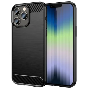 Силиконов Калъф Carbon за Iphone 14 Pro Max, черен