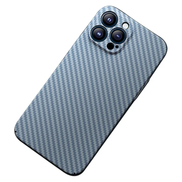 Silicone case FULL Carbon for iPhone 14 Pro, Light blue 2