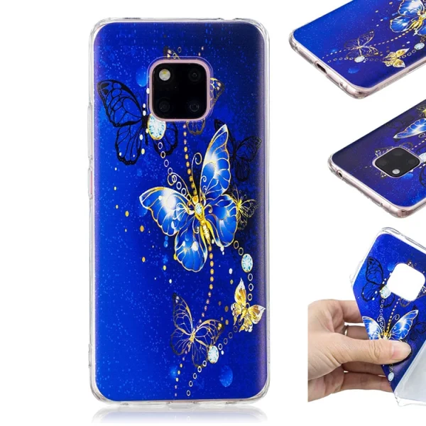 Силиконов гръб за Huawei Mate 20 Pro, Пеперуда 4