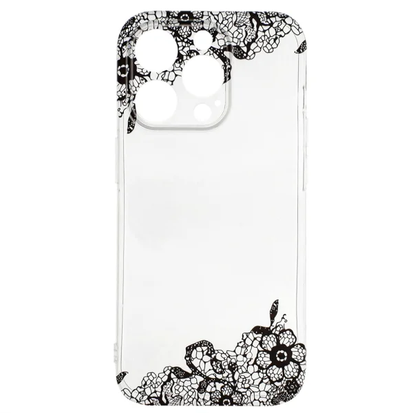 Силиконов калъф за iPhone 14 Pro, Дантела 1