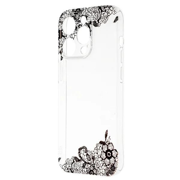 Силиконов калъф за iPhone 14 Pro, Дантела 2