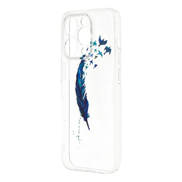 Silicone Case for iPhone 14 Pro, Feather 1