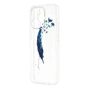 Силиконов калъф за iPhone 14 Pro, Перо