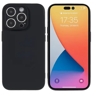 Силиконов калъф Matte за Iphone 14 Pro, черен