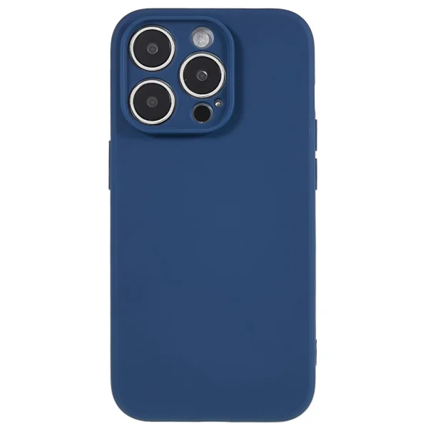 Matte Silicone Case for iPhone 14 Pro, Blue 2