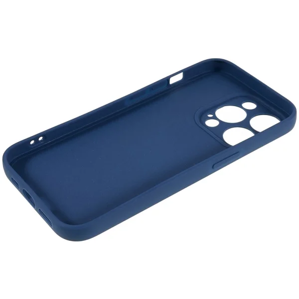 Matte Silicone Case for iPhone 14 Pro, Blue 6