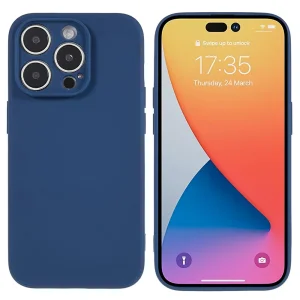 Силиконов калъф Matte за Iphone 14 Pro, син