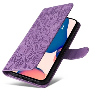 Sunflower Wallet Case for Iphone 14 Pro, purple 4