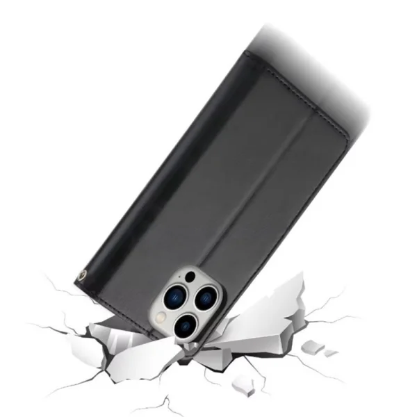 Калъф тефтер Crazy Horse за Iphone 14 Pro, черен 4