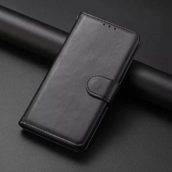 Калъф тефтер Crazy Horse за Iphone 14 Pro, черен 6